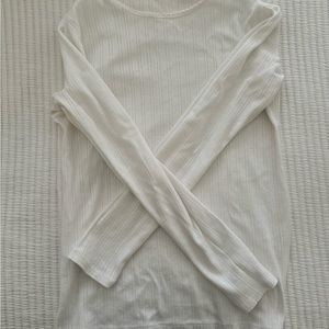 Doen Annie Long Sleeve Pointelle Tshirt Small